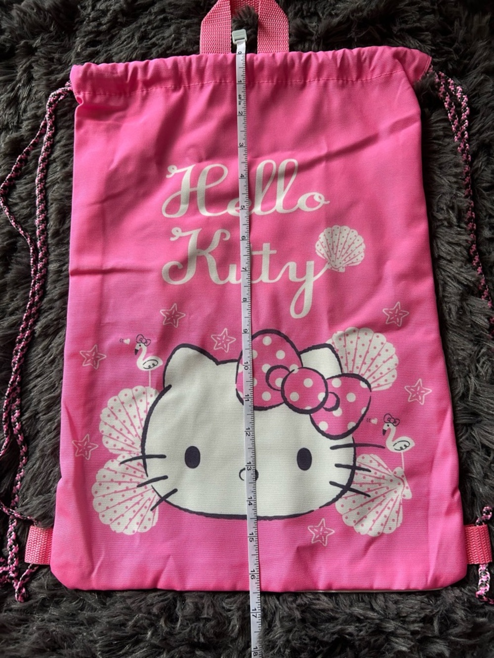 Hello Kitty Pink Drawstring/Cinch Backpack - Picture 8 of 10